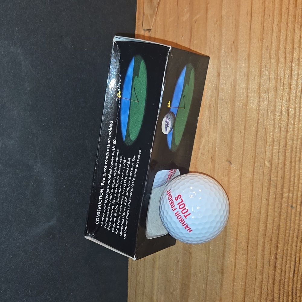 SPECIAL LIMITED PRODUCTION HARBOR FREIGHT TOOLS CUSTOM GOLF BALLS 3PK NEW #38322